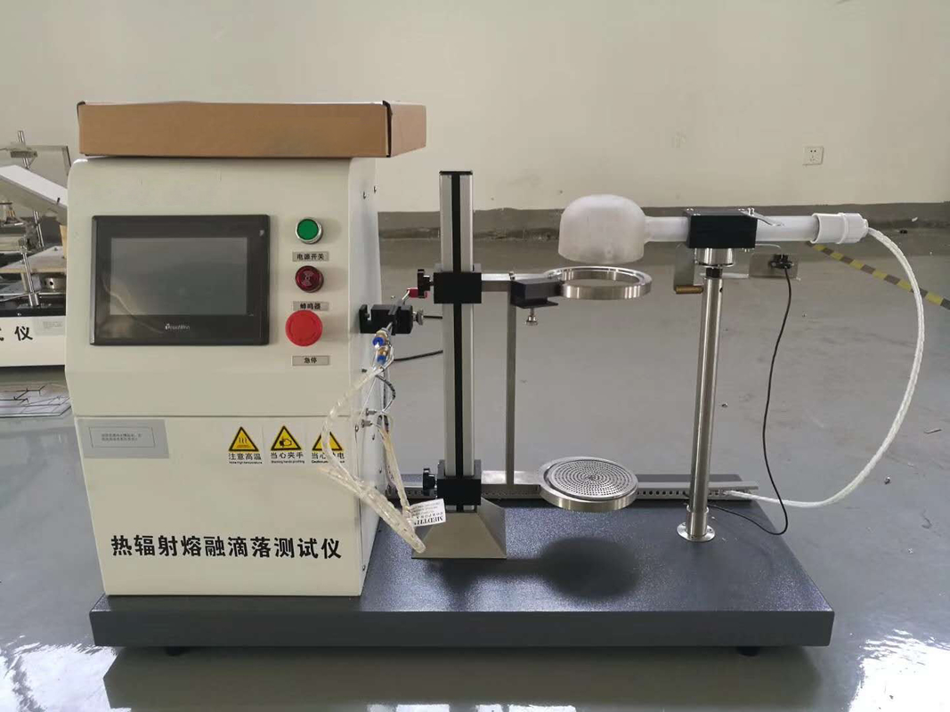 NF P92-505 تجهیزات تست شعله تست دستگاه تست تشخیص تابش حرارتی برای مواد ذوب