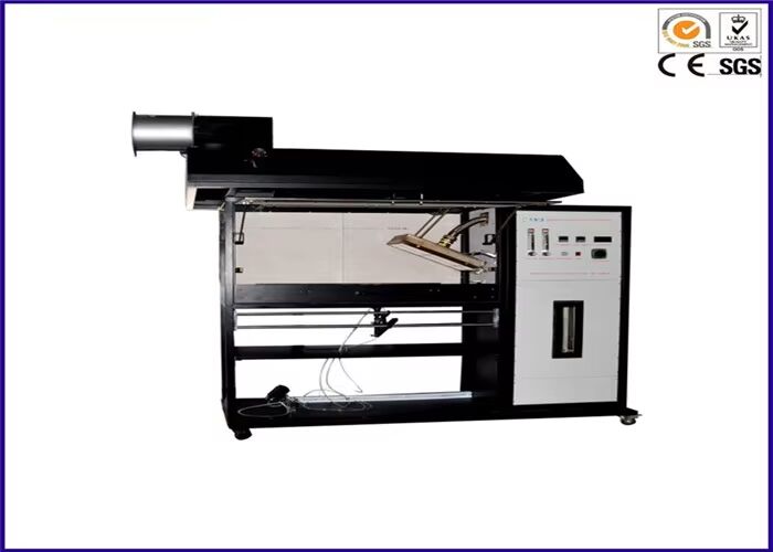 دستگاه تست شار حرارتی تابشی کفپوش مطابق با ISO 9239-1 ASTM E 846 با ارتفاع شعله قابل تنظیم 60-120 میلی متر و اندازه گیری شار حرارتی 0-15 کیلو وات بر متر مربع