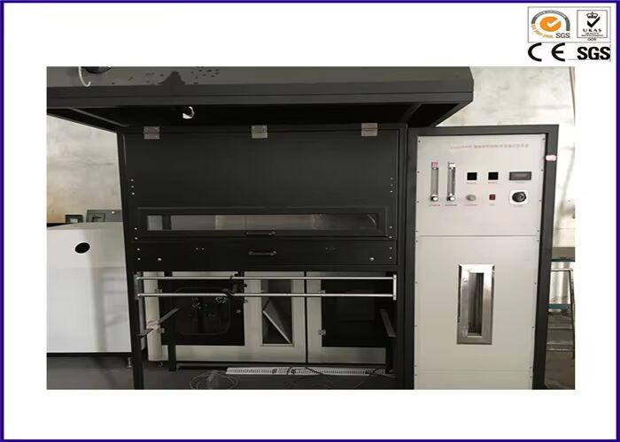 دستگاه تست شار حرارتی تابشی کفپوش مطابق با ISO 9239-1 ASTM E 846 با ارتفاع شعله قابل تنظیم 60-120 میلی متر و اندازه گیری شار حرارتی 0-15 کیلو وات بر متر مربع