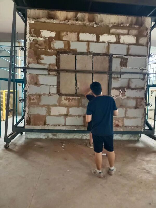 کوره آزمایش مقاومت آتش عمودی مطابق با ISO 834 با دمای 1200 °C و ساخت ماژولار