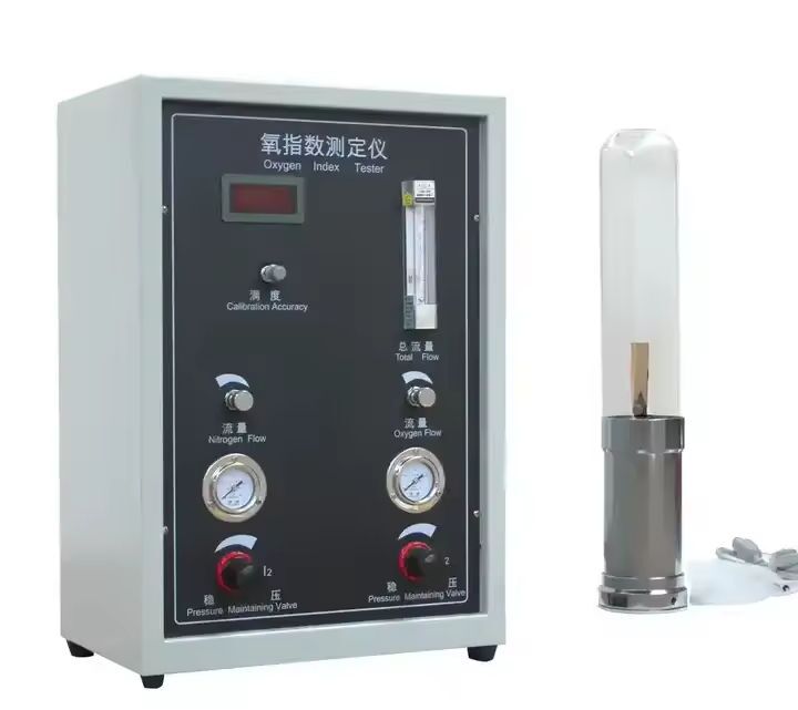 تستر شاخص اکسیژن ASTM D2863 دیجیتال با دقت 0.1% برای اندازه‌گیری دقیق شاخص اکسیژن محدود