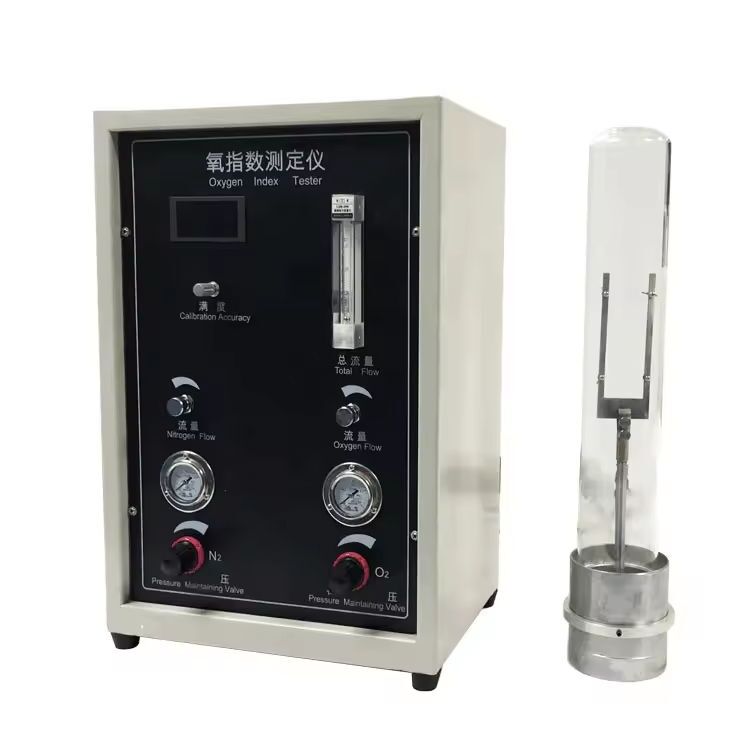 تستر شاخص اکسیژن ASTM D2863 دیجیتال با دقت 0.1% برای اندازه‌گیری دقیق شاخص اکسیژن محدود