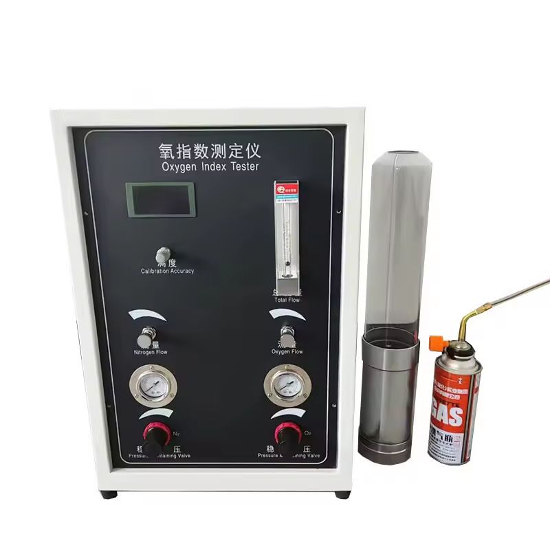 تستر شاخص اکسیژن ASTM D2863 دیجیتال با دقت 0.1% برای اندازه‌گیری دقیق شاخص اکسیژن محدود