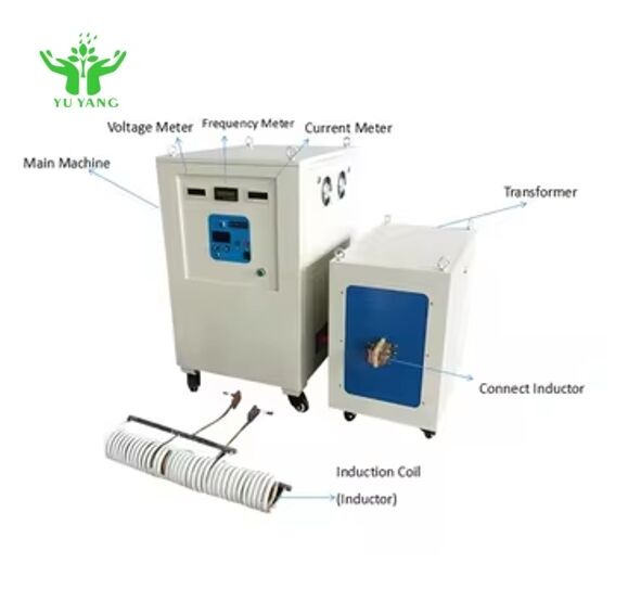 تجهیزات گرمایش القایی 60 کیلوواتی با توان بالا و کنترل PLC برای استفاده در کارخانه آهنگری فولاد و عملیات حرارتی فلزات