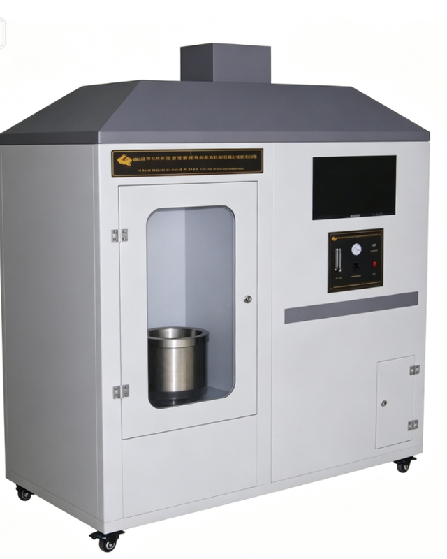UL94 تست کننده قابل اشتعال با دمای آزمایش 0 ≈ 500 °C، جریان هوا تنظیم شده و دقت دمای ± 1 °C برای مواد الکترونیکی لاستیکی لاستیکی