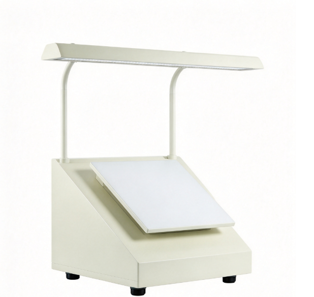 60° Irradiation Paper Dust Tester with 0.05~5.0mm² Standard Dust Image and 360° Rotating Working Platform for Paperboard Dust Testing Equipment