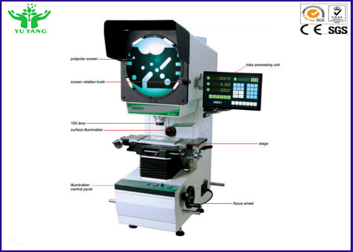 10x, 20x, 50x, 100x Optical Digital Profile Projector Vertical Measure for Wire and Cable