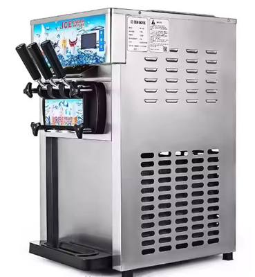 220v کوچک تجاری نرم خدمت آیس کریم ماشین فولاد ضد زنگ
